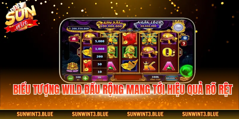Biểu tượng Wild đầu rộng mang tới hiệu quả rõ rệt