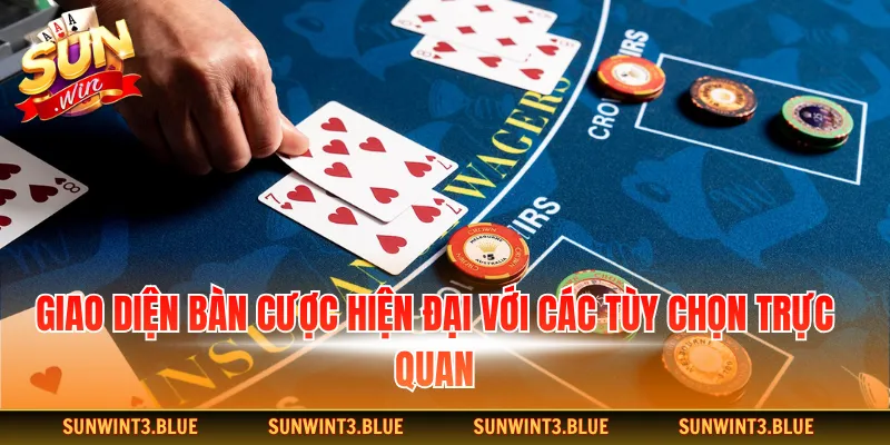 Giao diện bàn cược hiện đại với các tùy chọn trực quan